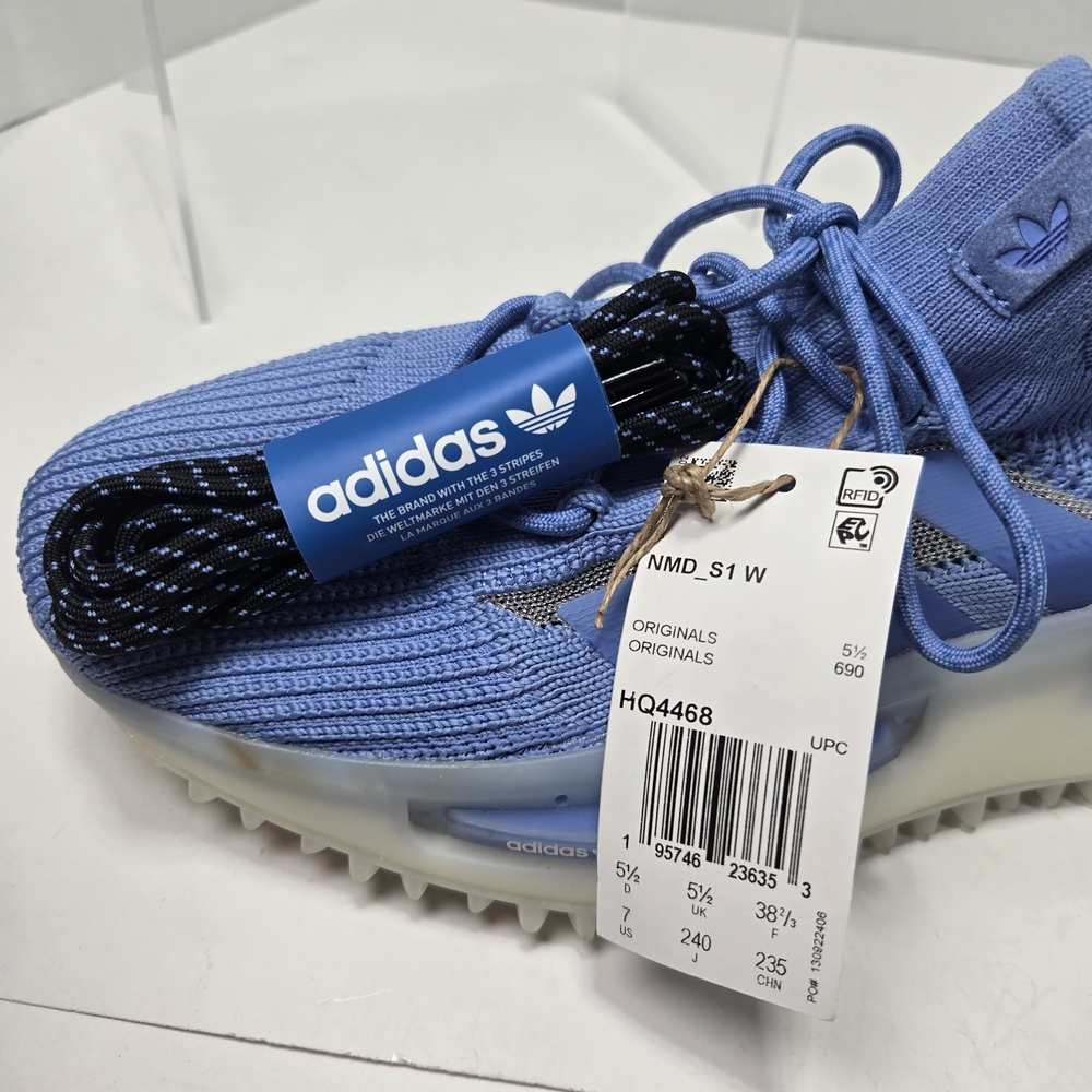 Adidas Originals NMD S1 Fusion Blue/off White Sneakers Size Womens 8.5-9 Mens 7 - Picture 10 of 12